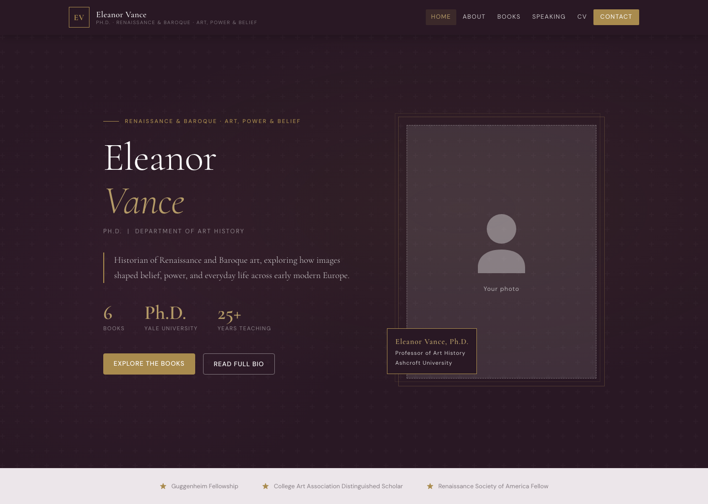 Aubergine & Gold